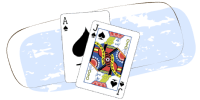 Blackjack game in gambling site
